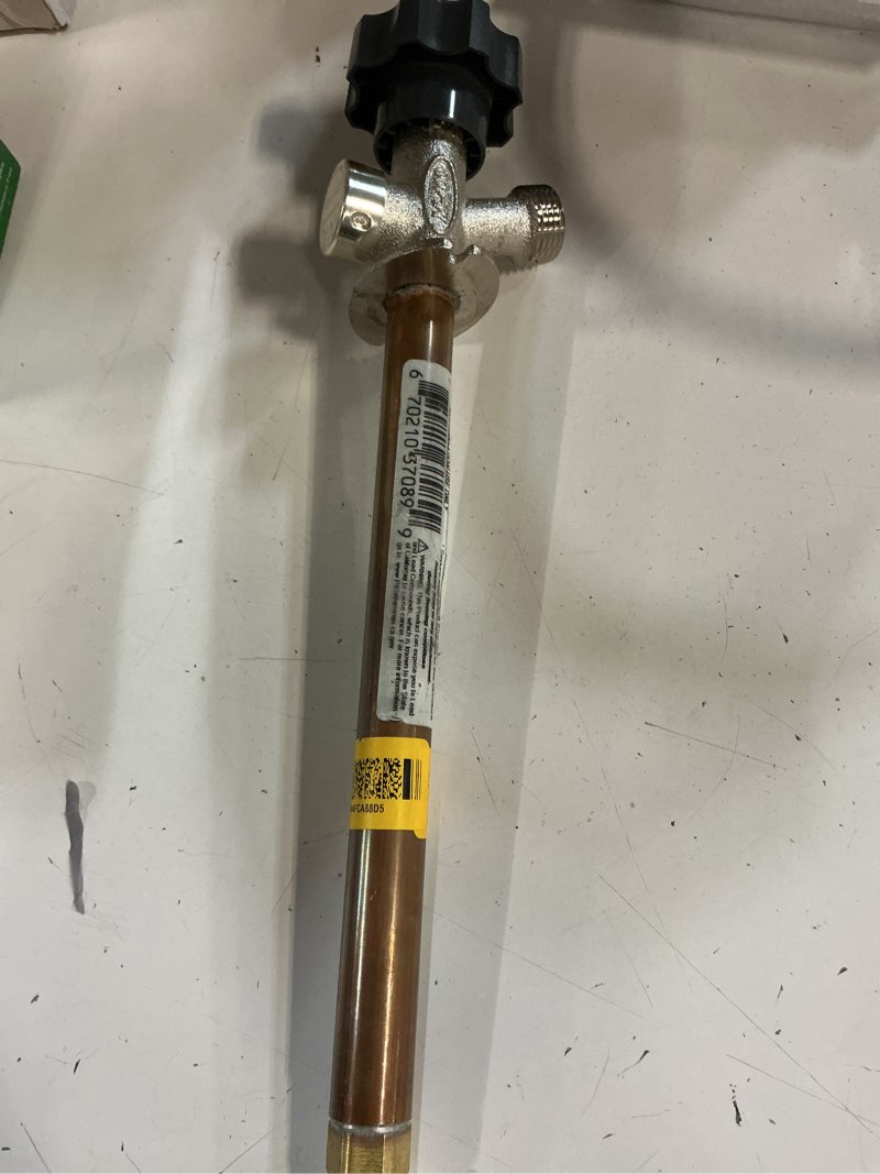 Condition photo showing Good Condition for prier products diamond 10-in l x 1/2-in mip brass anti-siphon frost resistant half turn sillcock