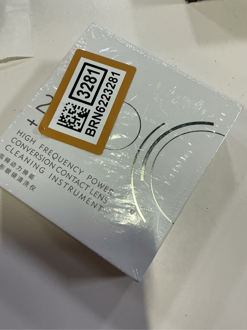 Condition photo showing New/Like New for mv7 ultrasonic contact lens cleaner machine with timer display, big mirror & usb charger, fit disposal soft lens, colored contact lens, rgp lens and ok lens (rosy)