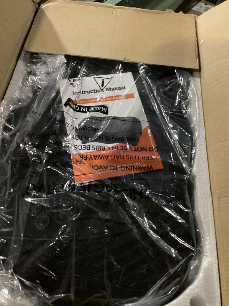 Condition photo showing New/Like New for Vibration Plate Exercise Machine, Vibrating Fitness Platform for Lymphatic Drainage, Full Body Shaker Workout Equipment, Bluetooth Power Shaping Vibrate Plate, Board Sport for Home Exercise Gym, Blue