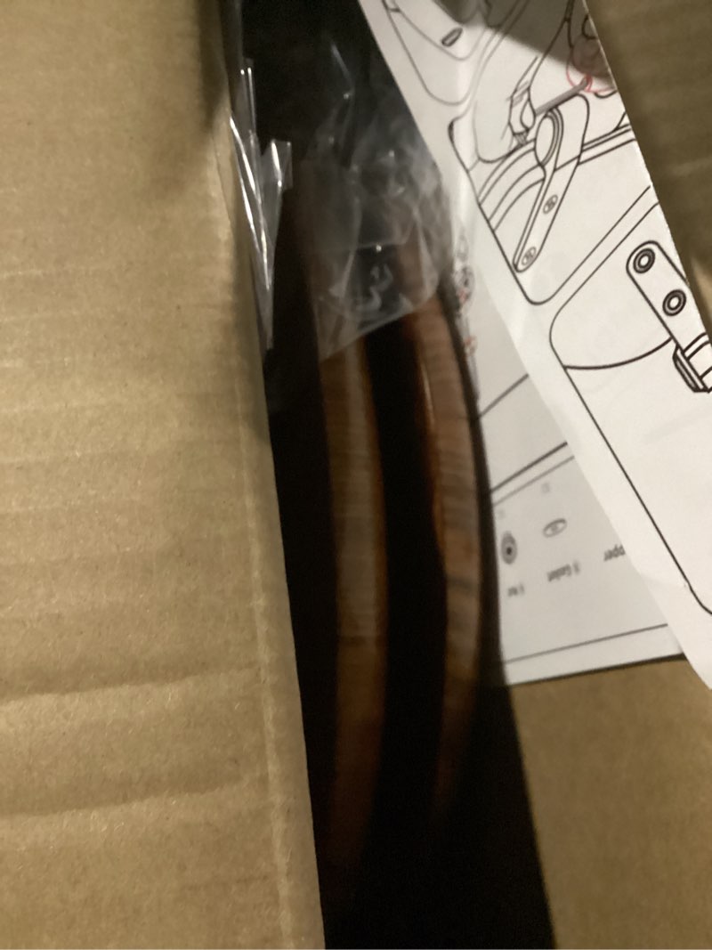 Condition photo showing New/Like New for angel shield wood toilet seat elongated with soft close,easy clean,quick-release hinges(elongated,wood) elongated-18.5" wood