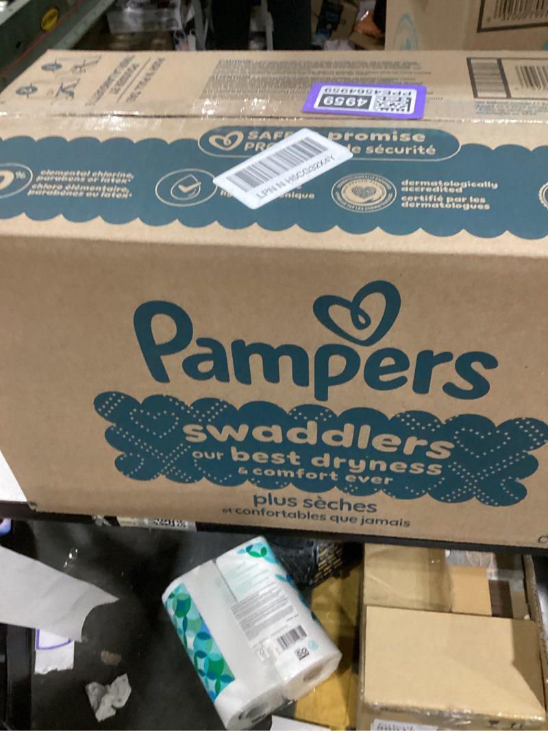 Condition photo showing New/Like New for Pampers Swaddlers Diapers, Size 7 (26-50 lbs), 88 Count, Absorbent, Keeps Baby Dry and Comfortable, Skin Safe Disposable Baby Diaper (Packaging May Vary) Size 7 88