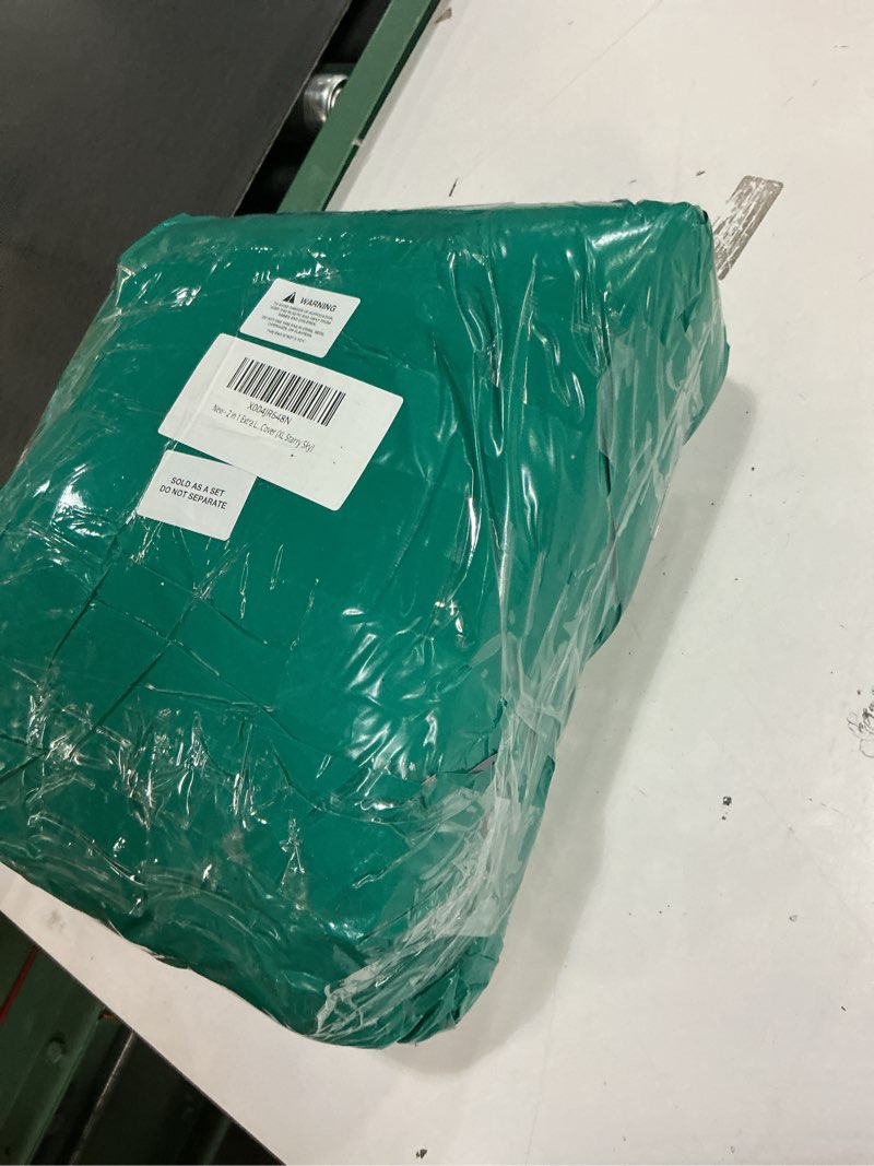 Condition photo showing New/Like New for 2 in 1 Extra Large Pet Winter House Convertible to Bed with Warm Cushion Mat, 2 Way Indoor Outdoor Warm Dog House Bed, Removable Washable Cover (XL Starry Sky) XL - for up to 40lb Starry Sky