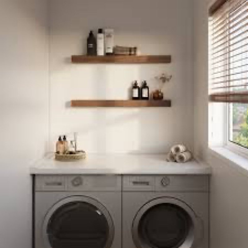 dogberry wood floating shelf ? kitchen floating shelf or living room floating shelf ? wall mount included ? holds up to 50 lbs 16”x 32”