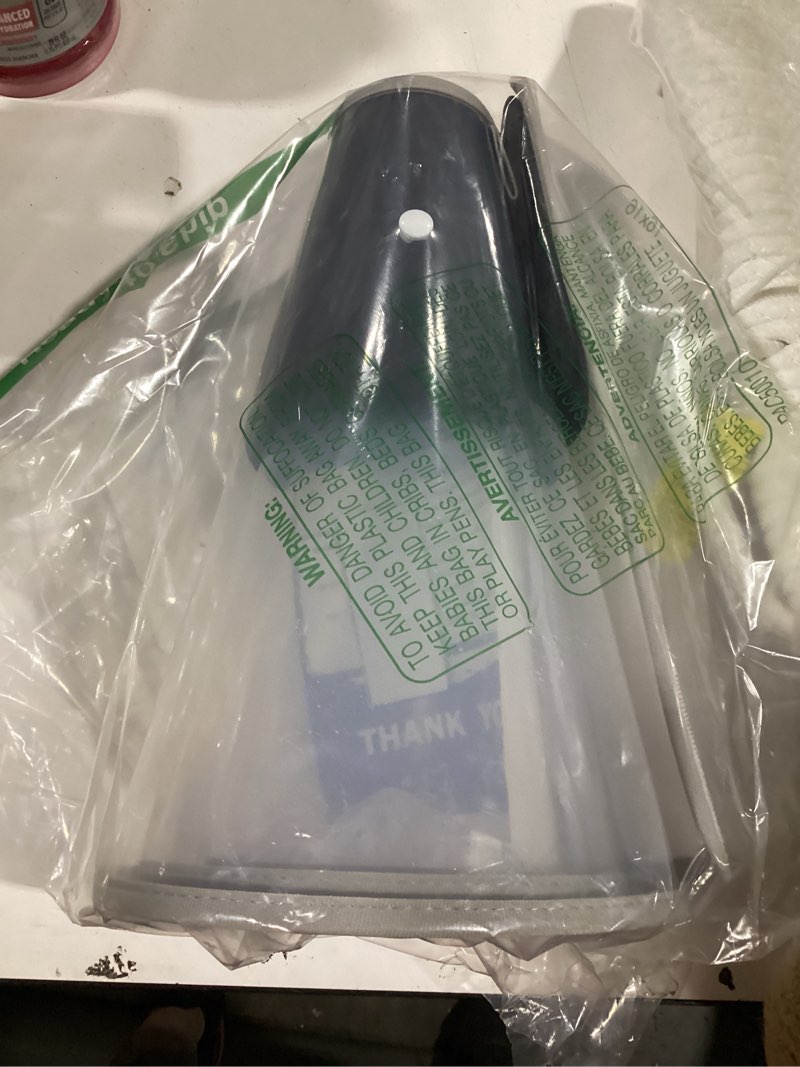 Condition photo showing Good Condition for dog cone collar with snap-on detachable soft liner, lightweight transparent elizabethan alternative to stop licking, for spay neuter surgery recovery, for medium large small dogs (black,2xl) black 2xl