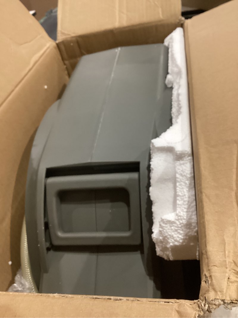 Condition photo showing Good Condition for breeze touch retractable garden hose reel 1/2" x 100 ft, wall mounted auto rewind water hose reel with any length lock, 10-pattern nozzle, 180° swivel bracket for yard & lawn