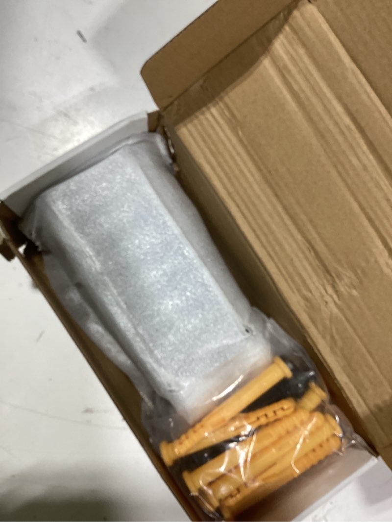 Condition photo showing As Is for 8 pcs adjustable deck post anchor base brackets fit 1.5x1.5,2x2,2x4,4x4 post, wood fence pergola post base brackets kit for decking, fencing, pergola, railing, mailbox mount, patio covers 8pcs