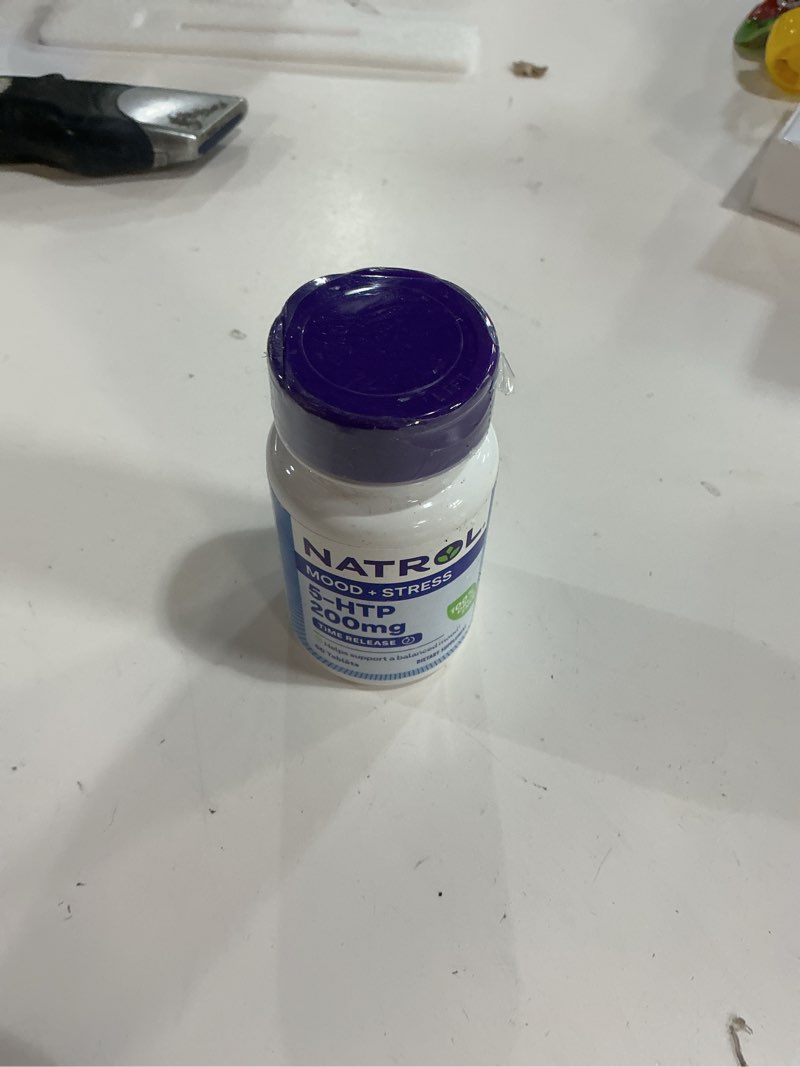 Condition photo showing New/Like New for  Exp: mar 31/ 26 Natrol 5-HTP 200mg Dietary Supplement to Support a Balanced Mood, 60 Time Release Tablets, 60 Day Supply Unflavored 60 Count (Pack of 1)