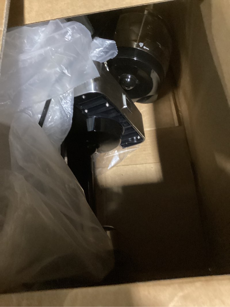 Condition photo showing As Is for kenmore elite grind and brew coffee maker w/ burr grinder, 12 cup programmable automatic timer brew coffee machine, air-tight bean hopper, grind size and brew strength selectors, stainless steel