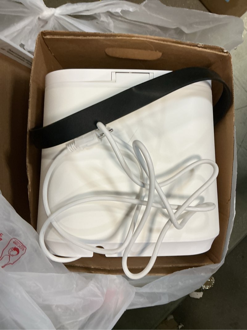 Condition photo showing As Is for WEILAIANTIAN Towel Warmer,Towel Warmer for Bathroom,Adjustable Heat Timer (20/40/60 Minutes),Towel Warmers with Leather Strap Handle & Child Safety Lock, Perfect for Towels, Bathrobes,Blankets White