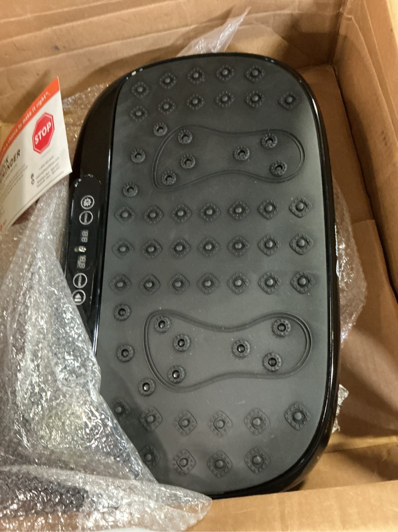 Condition photo showing Good Condition for lifepro hexaplate lite vibration plate exercise machine with magnetic acupoints - full body vibration platform for beginners and recovery - lymphatic drainage massager for muscle toning and fitness black