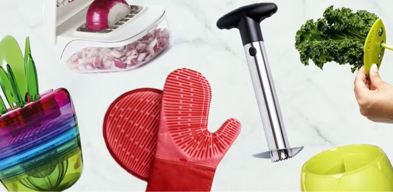 assorted kitchen tools and accessories