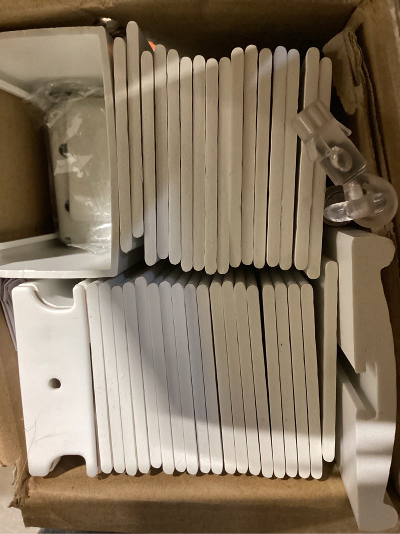 Condition photo showing Good Condition for better homes & gardens 2" cordless faux wood horizontal blinds, white, 34x64