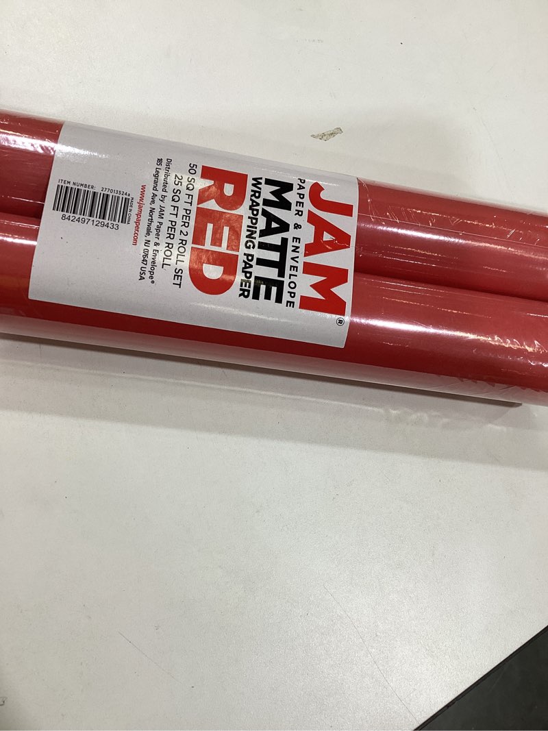 red wrapping paper