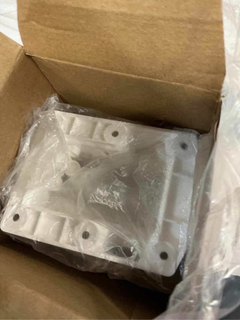 Condition photo showing Good Condition for beeveer 4 sets vinyl fence railing bracket kit with screws straight porch and deck railing bracket fits for 2? x 3.5? white top and bottom for yorkshire and bolton
