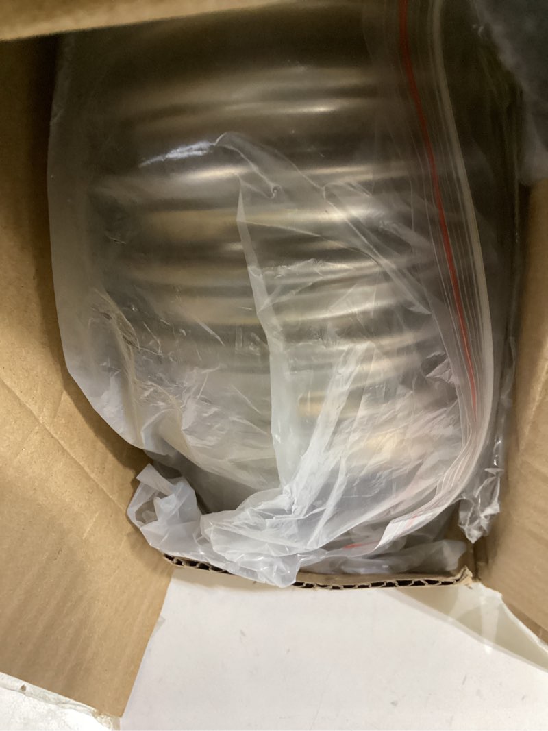 Condition photo showing Good Condition for fogatti stainless steel vent pipe kit for gas tankless water heaters, includes elbow, horizontal termination pipe, and chimney rain cap