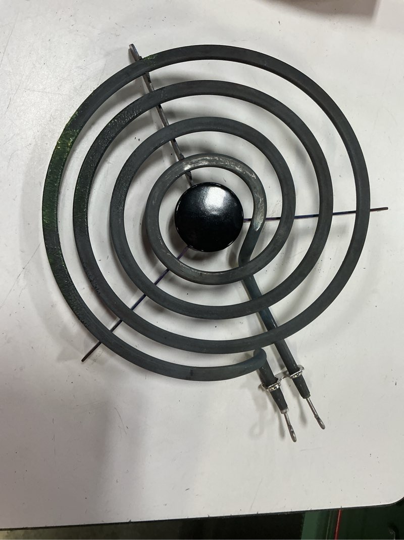 Condition photo showing As Is for smart choice universal electric range 8-in heating element ( black )