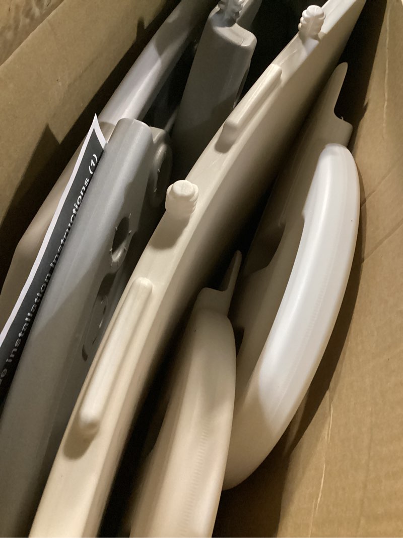 Condition photo showing Good Condition for Couch Slide for Kids can be Used with beds, Stairs, Bedside Tables, and Stairs. Suitable for Toddlers, Boys and Girls. The Maximum Load-Bearing Capacity is 220LBS. Easy to Install Ship White