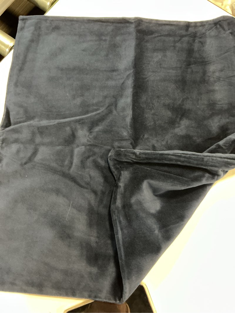 Condition photo showing Good Condition for quince cotton velvet euro sham navy