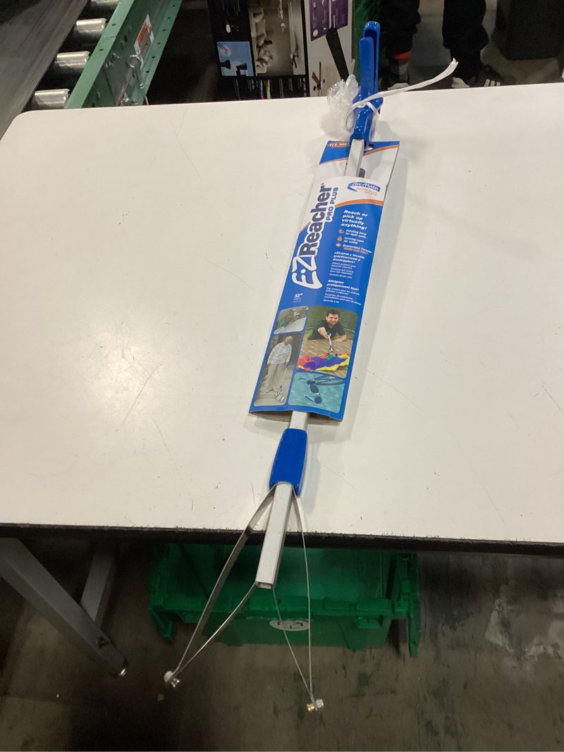 Condition photo showing As Is for e-z reacher 2-in aluminum/plastic/rubber/stainless steel reacher