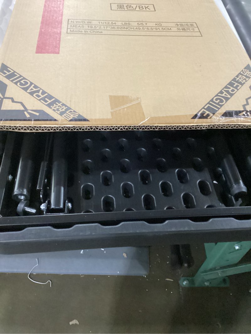 Condition photo showing Good Condition for folding table 2.7ft rectangular all-occasion plastic folding event table for indoor and outdoor, portable desk, camping, durable and stable, hdpe and steel, wide application, black black 2.7ft