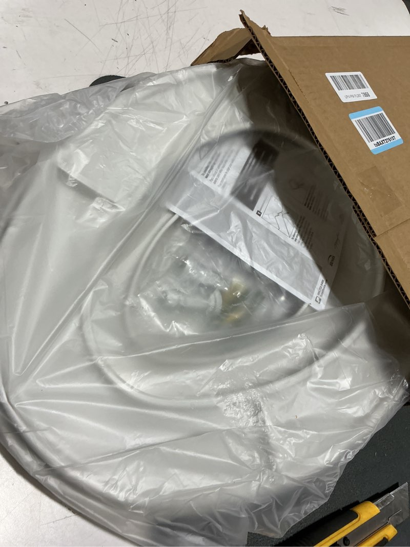 Condition photo showing New/Like New for mayfair little2big? elongated plastic toilet seat in white with sta-tite? seat fastening system? and whisper•close? hinge