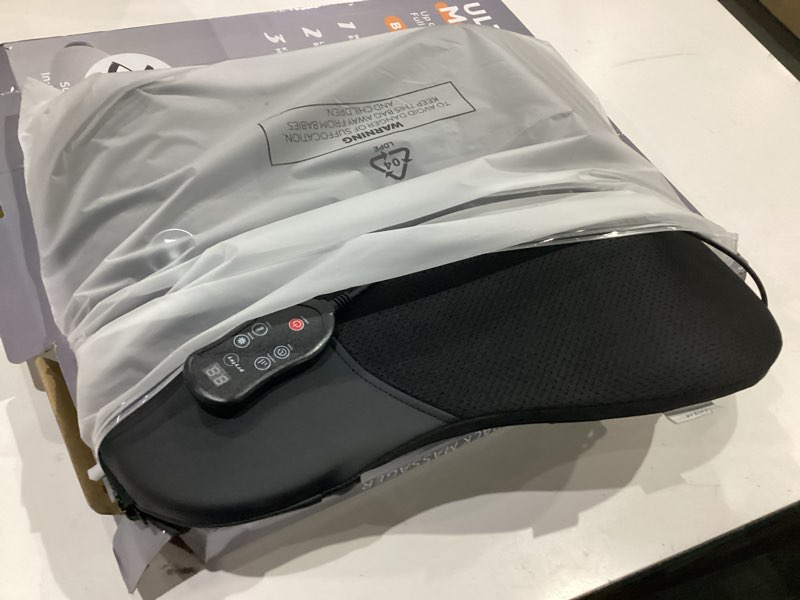 Condition photo showing Good Condition for back massager, rolling up and down back massager with heat, back massage 4d kneading for pain relief deep tissue, ultrathin shoulder massager mother's day gift for women men parents