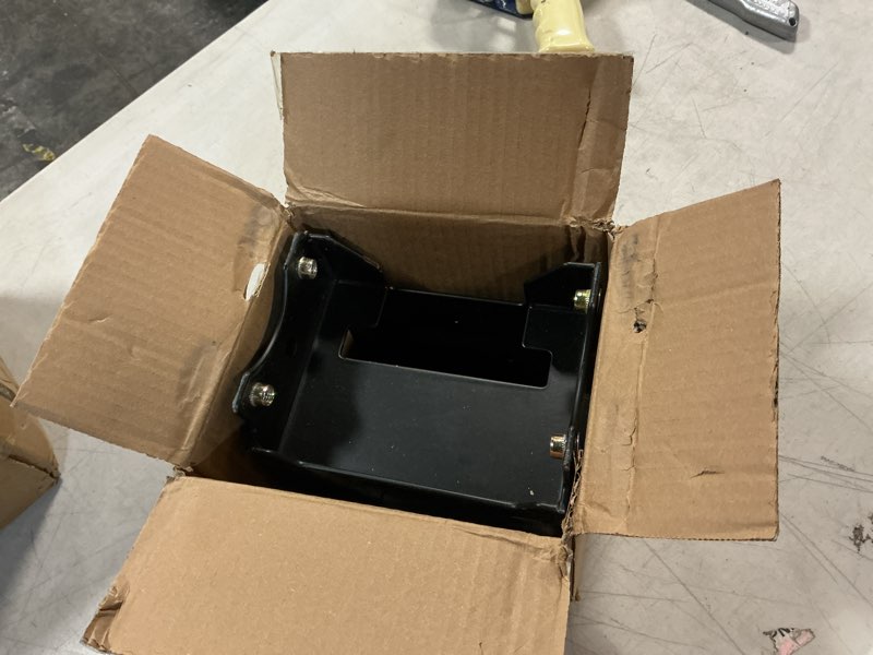 Condition photo showing As Is for atv winch mount compatible with polaris sport atvs, atv winches from 2000lbs to 3600lbs with 4-hole (3.00" x 4.875") or 2-hole (3.10" x 4.875") standard mounting pattern(not including rollers)