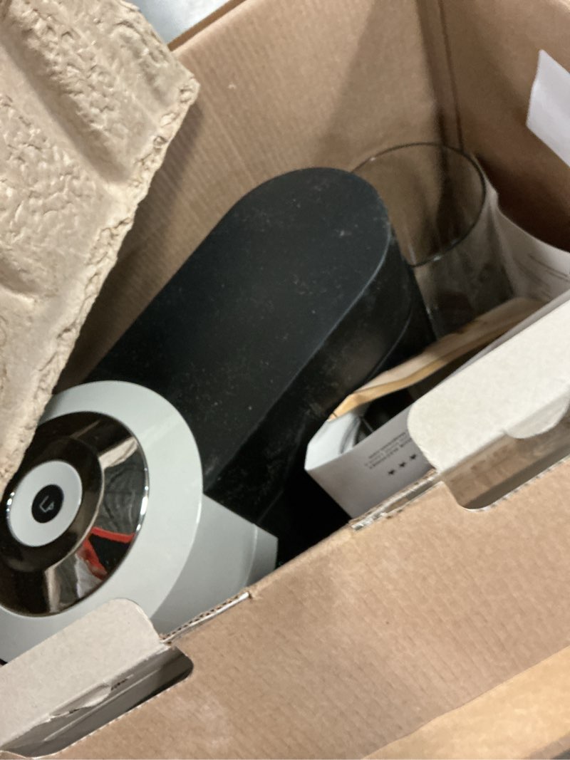 Condition photo showing As Is for nespresso vertuo next coffee and espresso maker by breville, light grey machine only gray