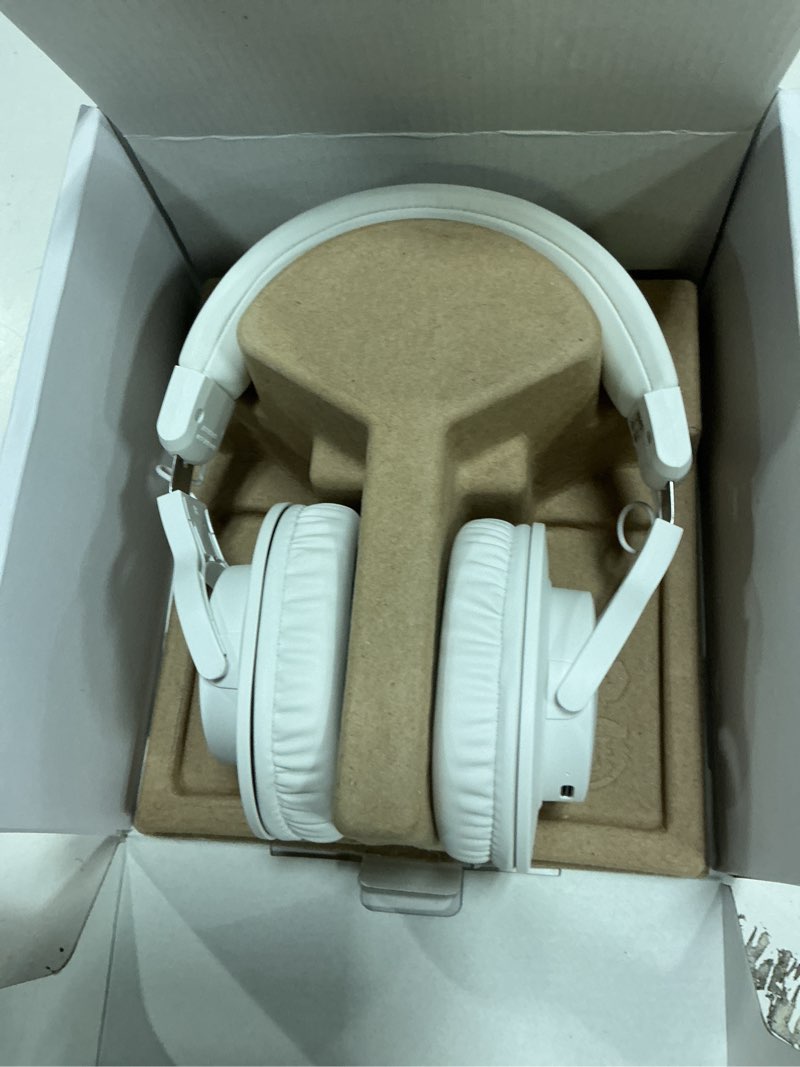 Condition photo showing Good Condition for audio-technica ath-m20xbtwh wireless over-ear headphones with mic, 60 hour battery life, studio-quality sound, 40 mm drivers for enhanced bass, lightweight design, multipoint pairing, white white bluetooth wireless