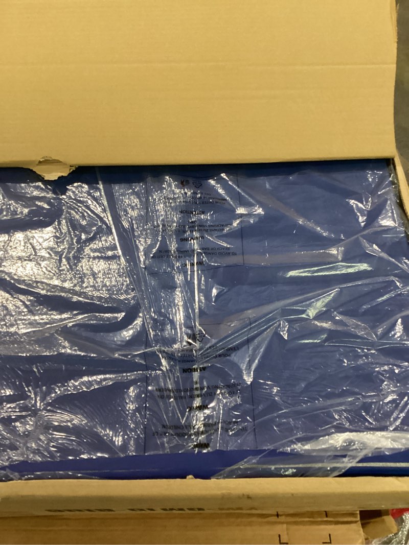 Condition photo showing Good Condition for (product may be damged)gymnastics tumbling mats portable gymnastics mat folding tumbling mat thick yoga mat exercise mat with carrying handles for home workout outdoor yoga gymnastic 4'x10'x2\"thk blue