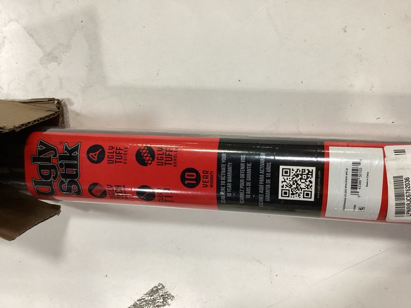 Condition photo showing Good Condition for ugly stik 6’6” gx2 spinning rod, three piece spinning rod, 6-15lb line rating, medium rod power, moderate fast action, 1/8-5/8 oz. lure rating new model 6'6" - medium - 4pc