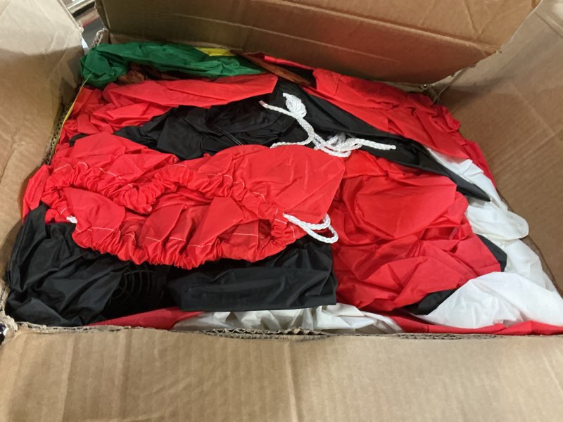 Condition photo showing As Is for 14 FT Christmas Inflatables Santa Claus Outdoor Decoration, Giant Santa Inflatable with Gift Bag, Blow Up Yard Decor with Built-in LED Lights for Xmas Lawn Garden Home Holiday Party 14 FT Santa