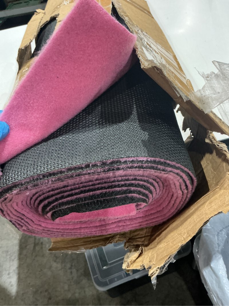 Condition photo showing As Is for hombys 450 gsm extra thick 3x15 ft pink carpet runner for partys & events, heavy-duty felt aisle runway rug for steps, prom proposal & wedding ceremony decorations, hollywood oscars for vip awards 3' x 15' (rectangular) pink