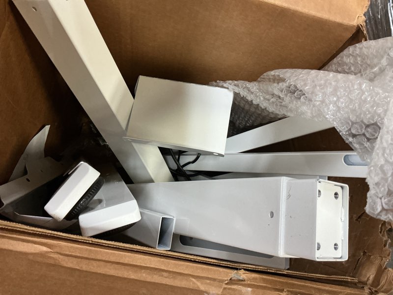 Condition photo showing As Is for pulvinarvita dual motor standing desk frame, ergonomic stand up desk base workstation with cable man