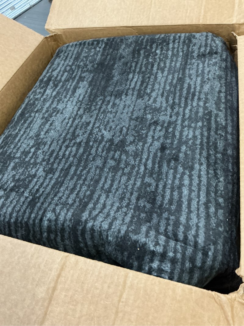 Condition photo showing Good Condition for Washable Rug 8x10 Area Rugs for Living Room - Stain Resistant Non-Slip Backing Boho Rug for Bedroom,Durable & Ultra-Thin Vintage Large Area Rug(8x10,Black) Black 8' x 10' (Rectangular)