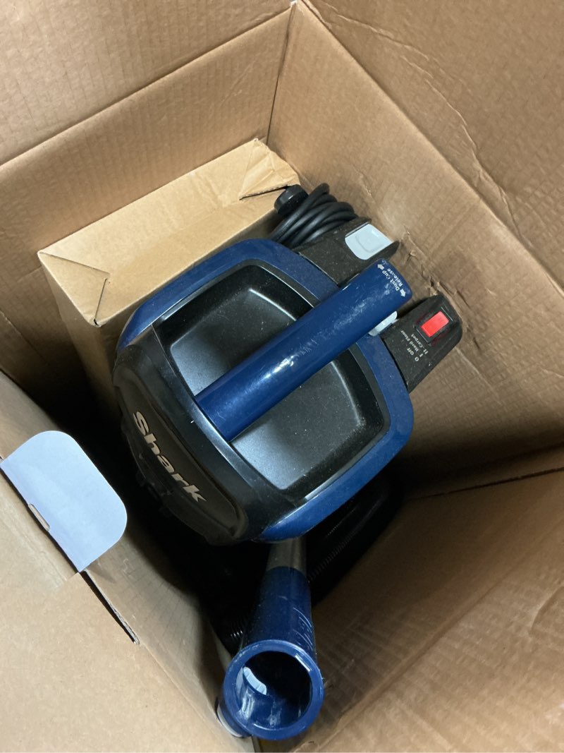 Condition photo showing As Is for Shark NV151 Navigator Swivel Pro Complete Upright Vacuum with HEPA Filtration, Swivel Steering, Pet Power Brush, Crevice Tool & Upholstery Tool, for Pet Hair & Multi-Surface Cleaning, Navy