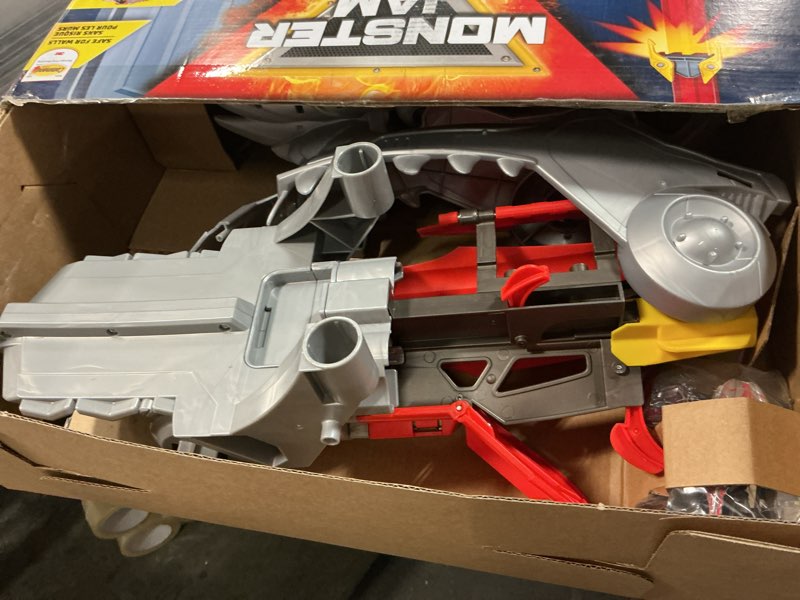 Condition photo showing Good Condition for Monster Jam ThunderROARus Drop Playset with Exclusive Monster Truck, Over 6 Feet Tall, Lights & Sounds, Kids Dinosaur Toys for Boys and Girls Ages 4 and Up