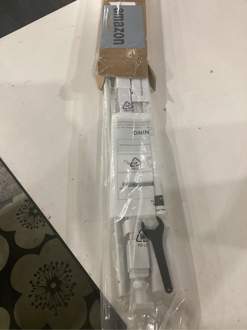 Condition photo showing Good Condition for lazblinds no tools no drill 1" vinyl mini blinds, cordless blinds for windows, light filtering horizontal window blinds & shades, 20" w x 36" h, white