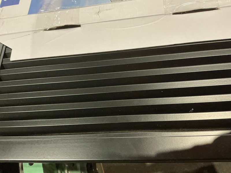 Condition photo showing As Is for 18" x 24" gable vent - premium aluminum, sturdy & stylish shed vents with screen, effectively removing heat- ideal for ventilation in houses [vent opening: 16" x 22"] 16" x 22" vent opening black