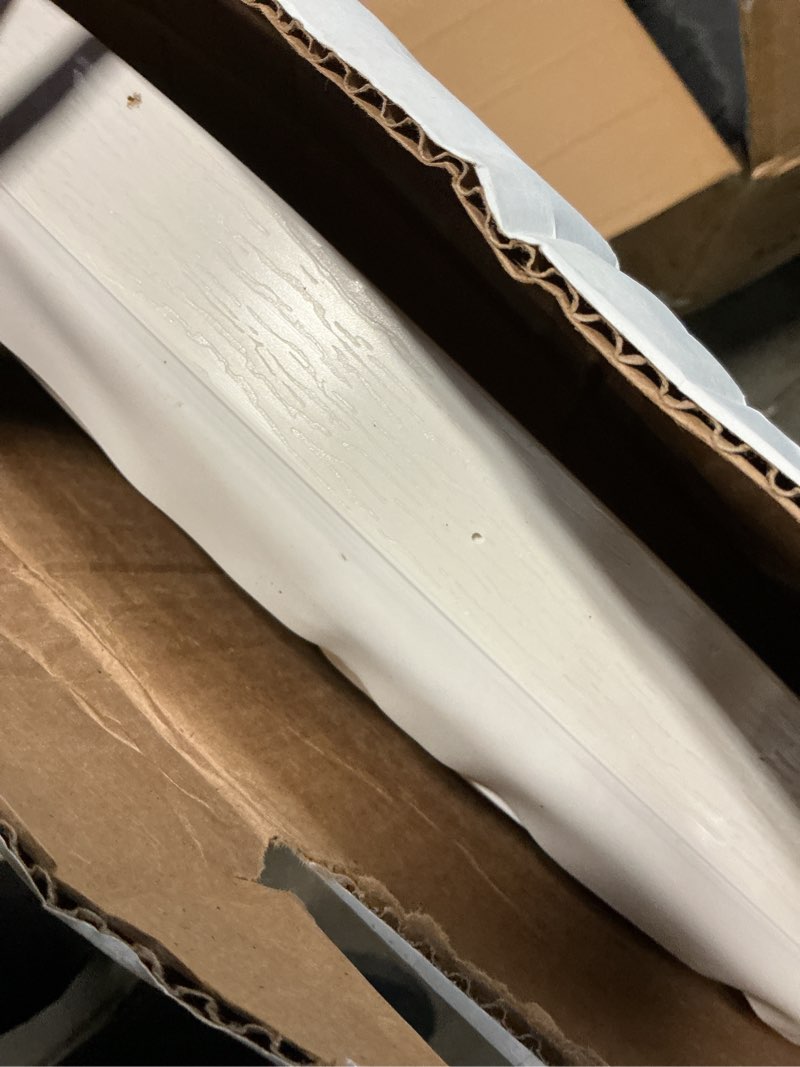 Condition photo showing Good Condition for duraseal garage door weather stripping kit, white 34 ft - side & top seal for 2” track - durable pvc
