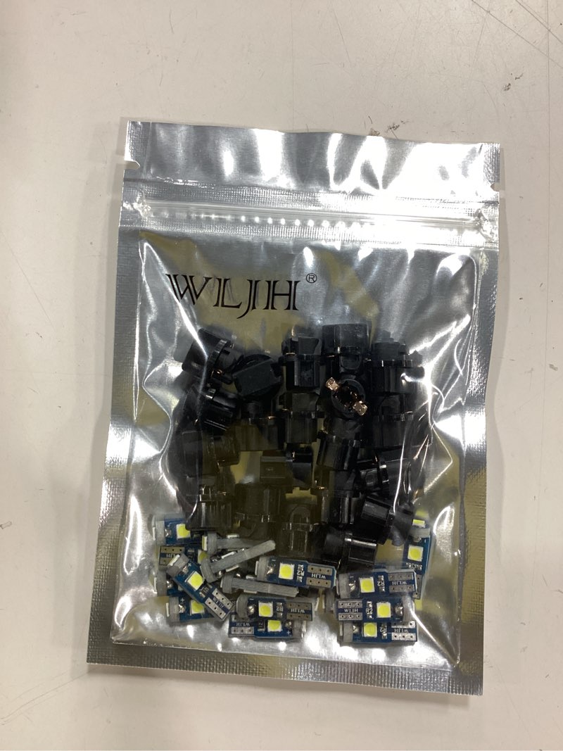Condition photo showing item condition for WLJH 74 Led Bulb Dash Lights Super Bright T5 2721 37 70 286 Wedge PC74 Twist Socket Automotive Instrument Panel Gauge Light Kits Cluster Shift Indicator Bulbs White Pack of 20