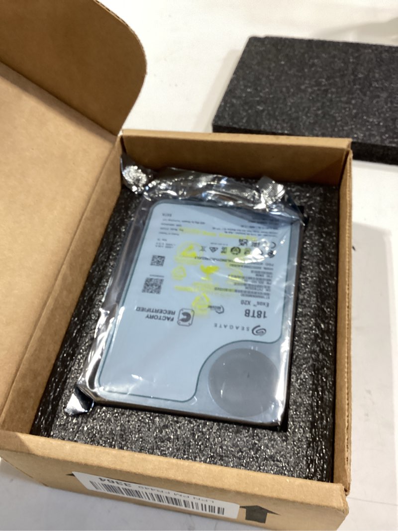 Condition photo showing Good Condition for seagate exos x20 18tb 7200 rpm 512e sata 6gb/s 3.5" enterprise hard drive - st18000nm003d (renewed)