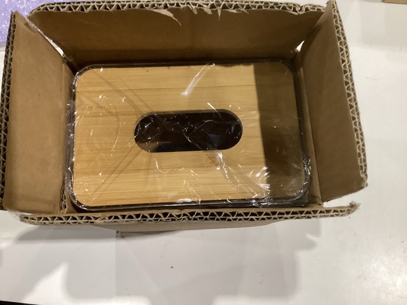 Condition photo showing New/Like New for Dryer Sheet Holder 2 Pack, for Laundry Room, Table Clear Dryer Sheet Dispenser Rectangular