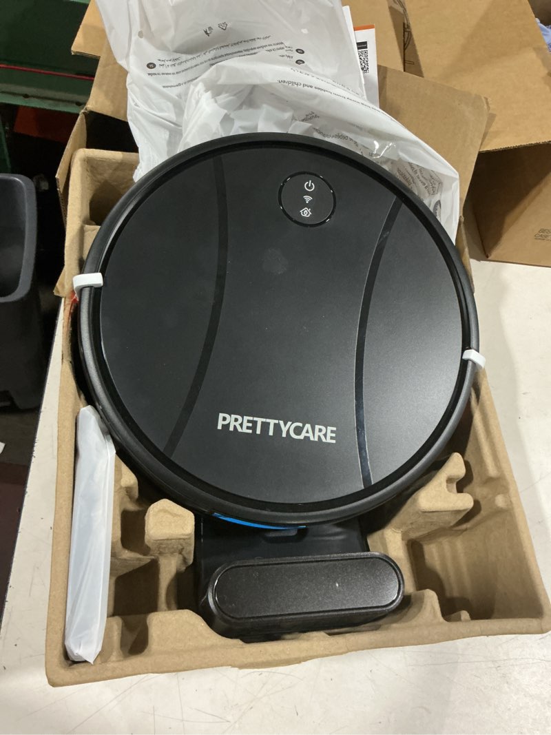 Condition photo showing Good Condition for prettycare c2 2 in 1 robot vacuum and mop combo cleaner, black