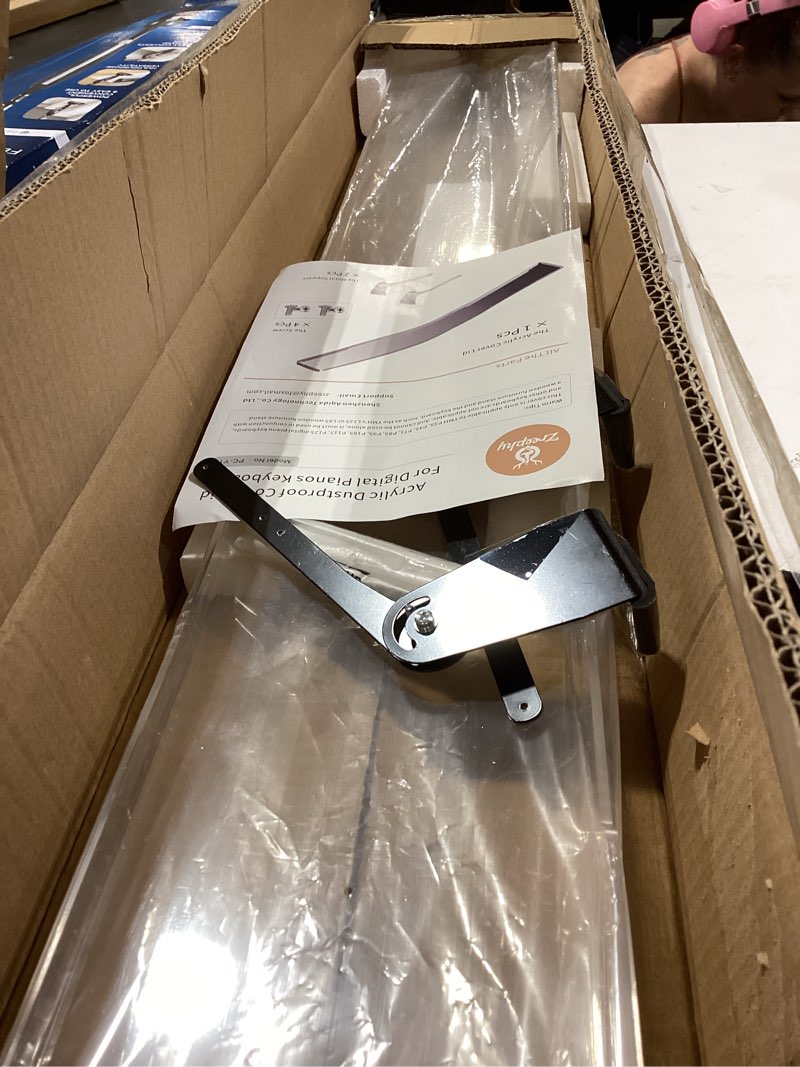 Condition photo showing Good Condition for acrylic dust proof protective cover lid compatible for yamaha p143 p145 p223 p225 digital pianos keyboards, used in conjunction with the wooden furniture stand (pc-y2)