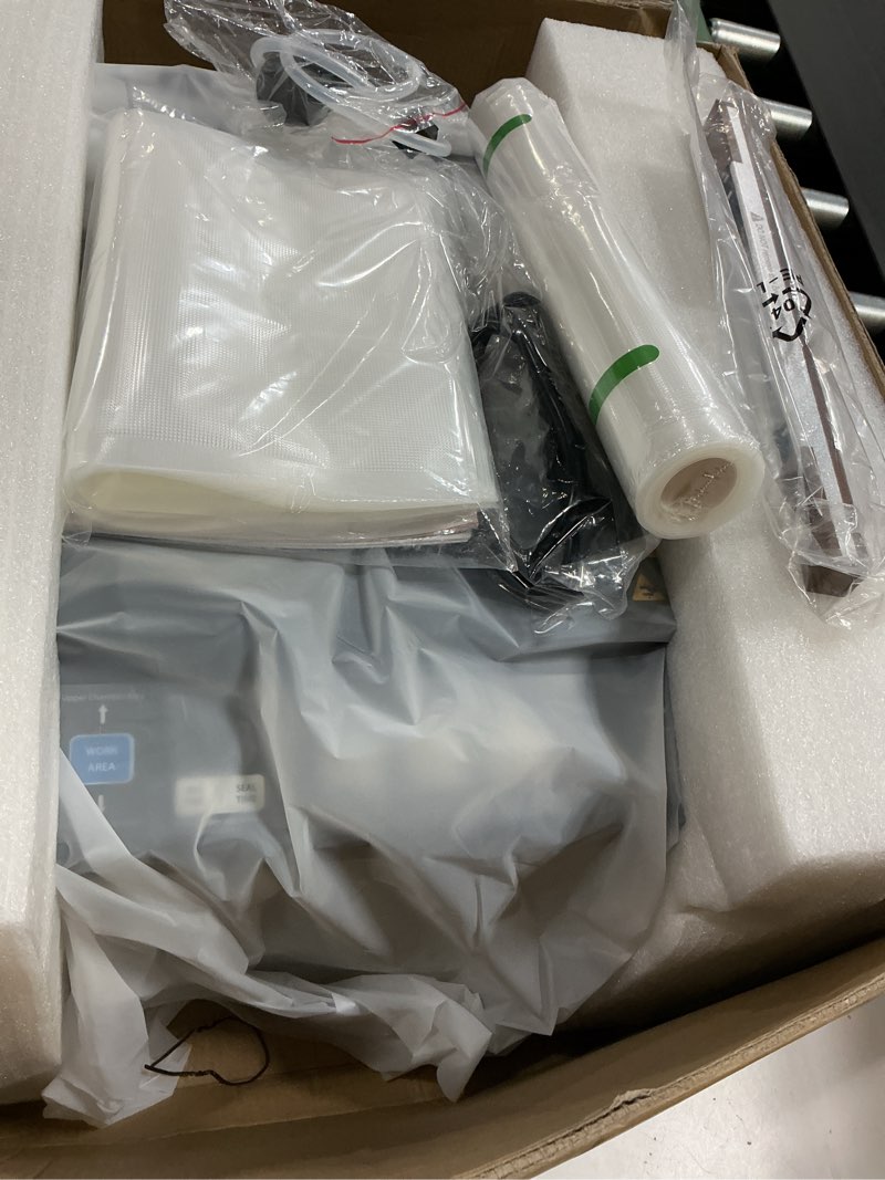 Condition photo showing New/Like New for dualcore cvs101 chamber vacuum sealer for liquids & sous vide, 6l dual vacuum zones & extra-wide bag clamp, 230w dual-core dry pump x4, commercial-grade food packaging machine for home use silver grey