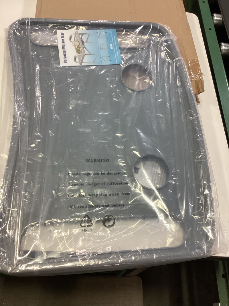 Condition photo showing Good Condition for Walker Tray for Elderly Disabled, Folding Rollator Desk Lap Board Eating Aid, Easy Install, Fits for 16"-19" Handle Distanc