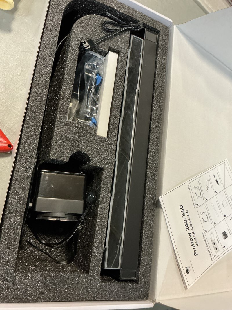 Condition photo showing As Is for Jungle Leopard PF 360 CPU Water AIO Cooler Liquid Cooling|5.5-inch LCD Magnetic Screen|360mm ARGB In