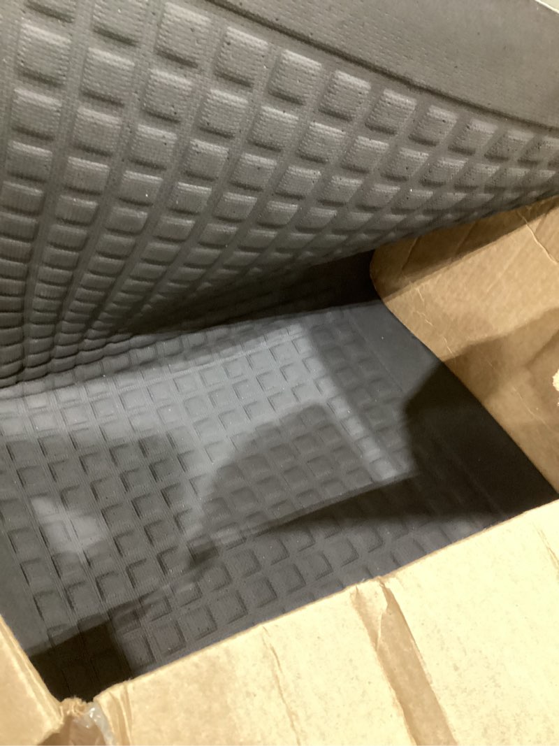 Condition photo showing As Is for steprite 1” thick kitchen mats for floor, anti fatigue kitchen rugs, non-slip,heavy duty waterproof kitchen rug, standing desk mat?xmas decor?gifts for friends, family, home, kitchen, office, (black)