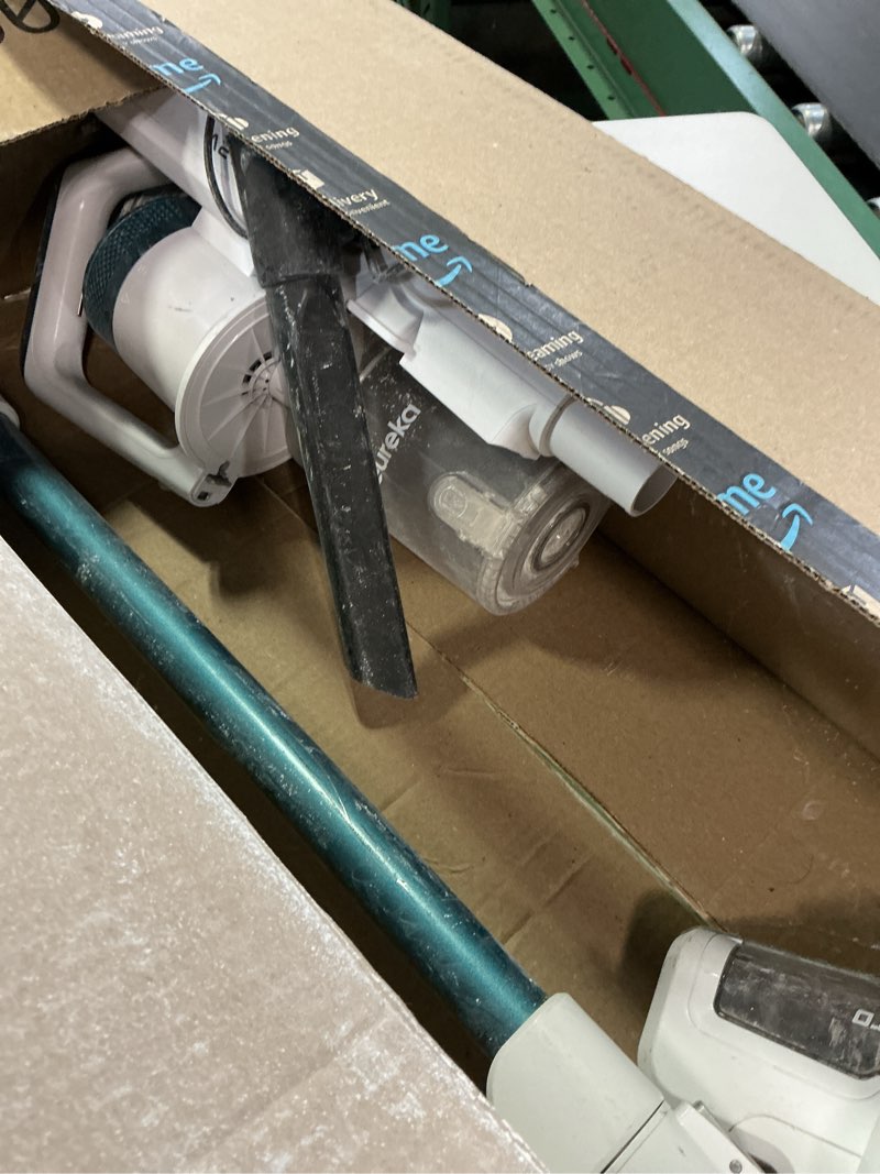 Condition photo showing As Is for eureka rapidclean pro nec280tl cordless stick vacuum cleaner – lightweight 5.3 lbs, 40-min runtime, led headlights, 3 power modes, ideal for pet hair, hard floors & carpets